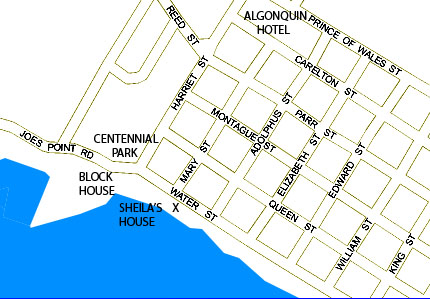 Map of St. Andrews Area in New Brunswick
