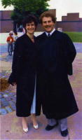 Diane Meyers(?) and Thom on Graduation Day